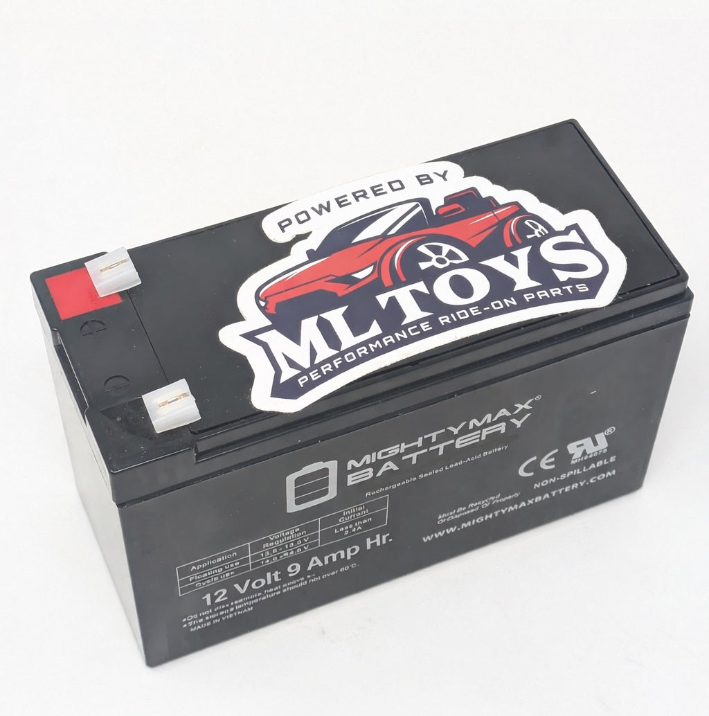12 Volt 9 amp Battery - Better Runtime and Speed
