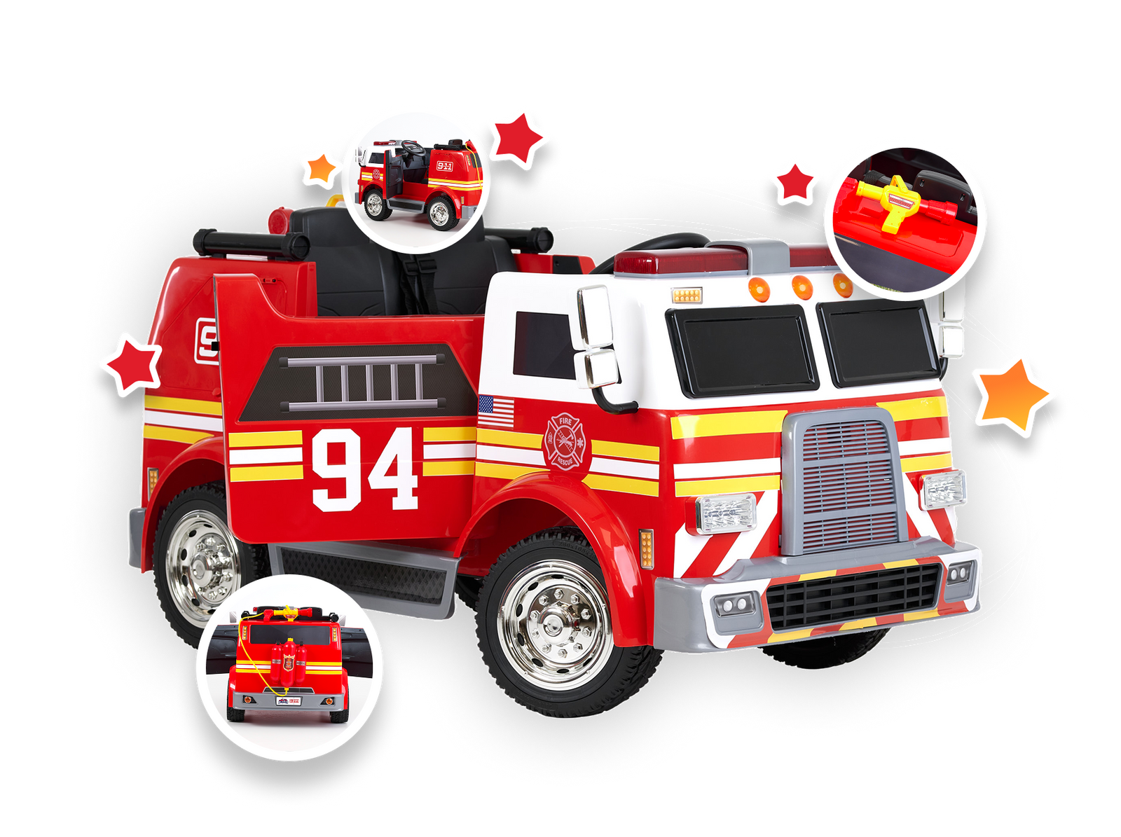 The ML Toys<br> 12V Fire Truck