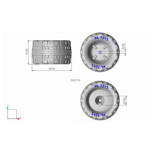 B7659-2459 X Tires/Wheels - Power Wheels Jeep Wranglers