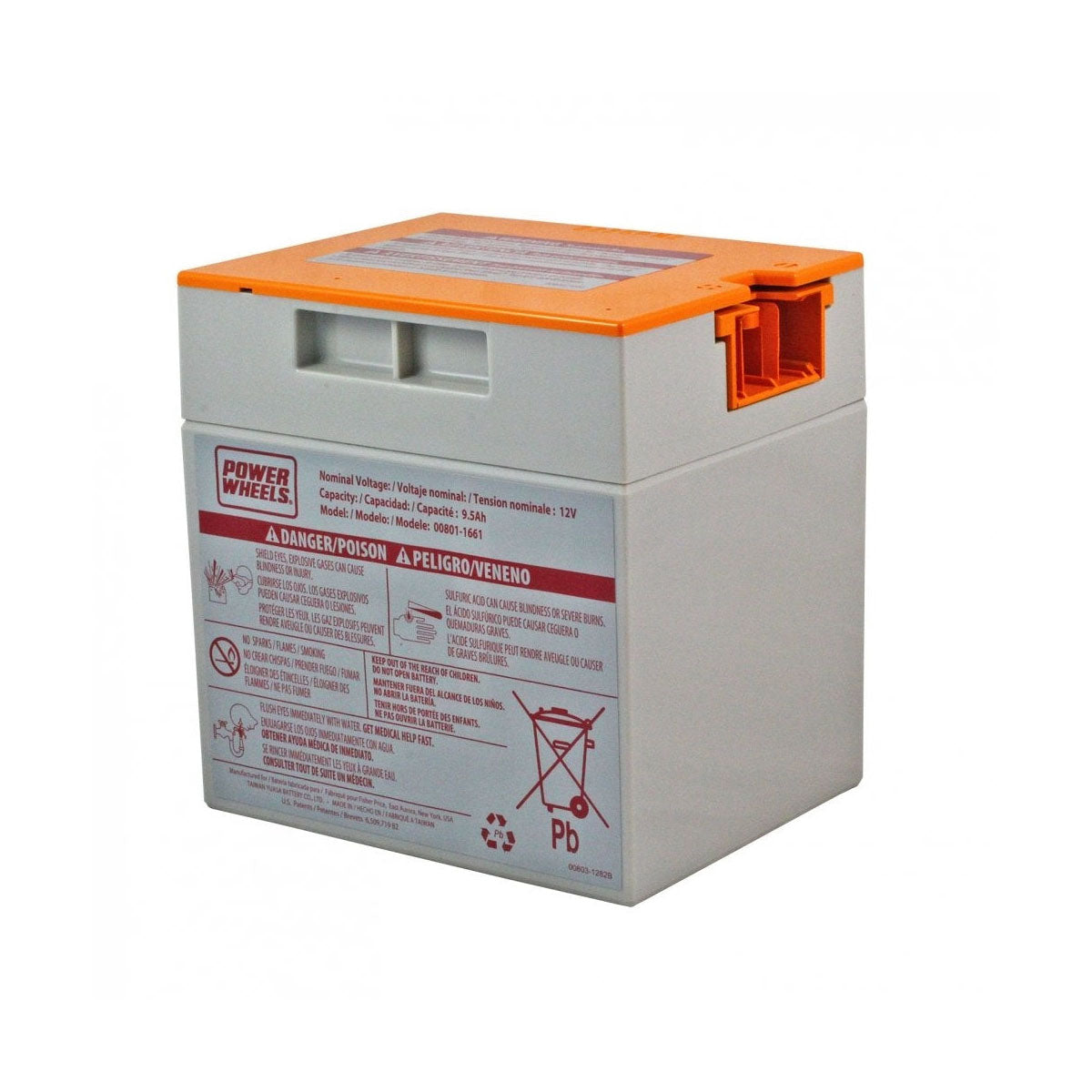 Power Wheels 12v Orange Top Battery