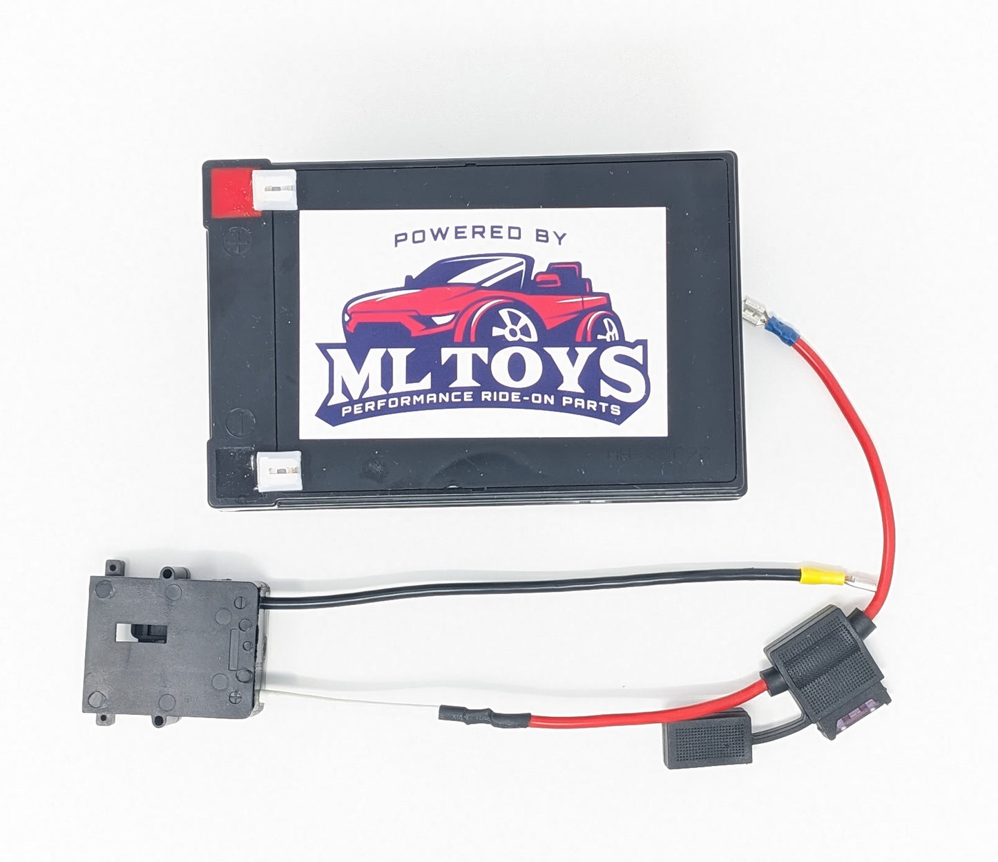 12 Volt Extended Run Time Battery w/ Black Power Wheels 12v Connector