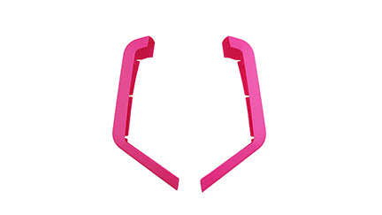 Jeep Wrangler Front Fender Set - Pink