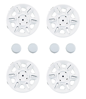 Power Wheels Mustang Hubcaps and Centers x4