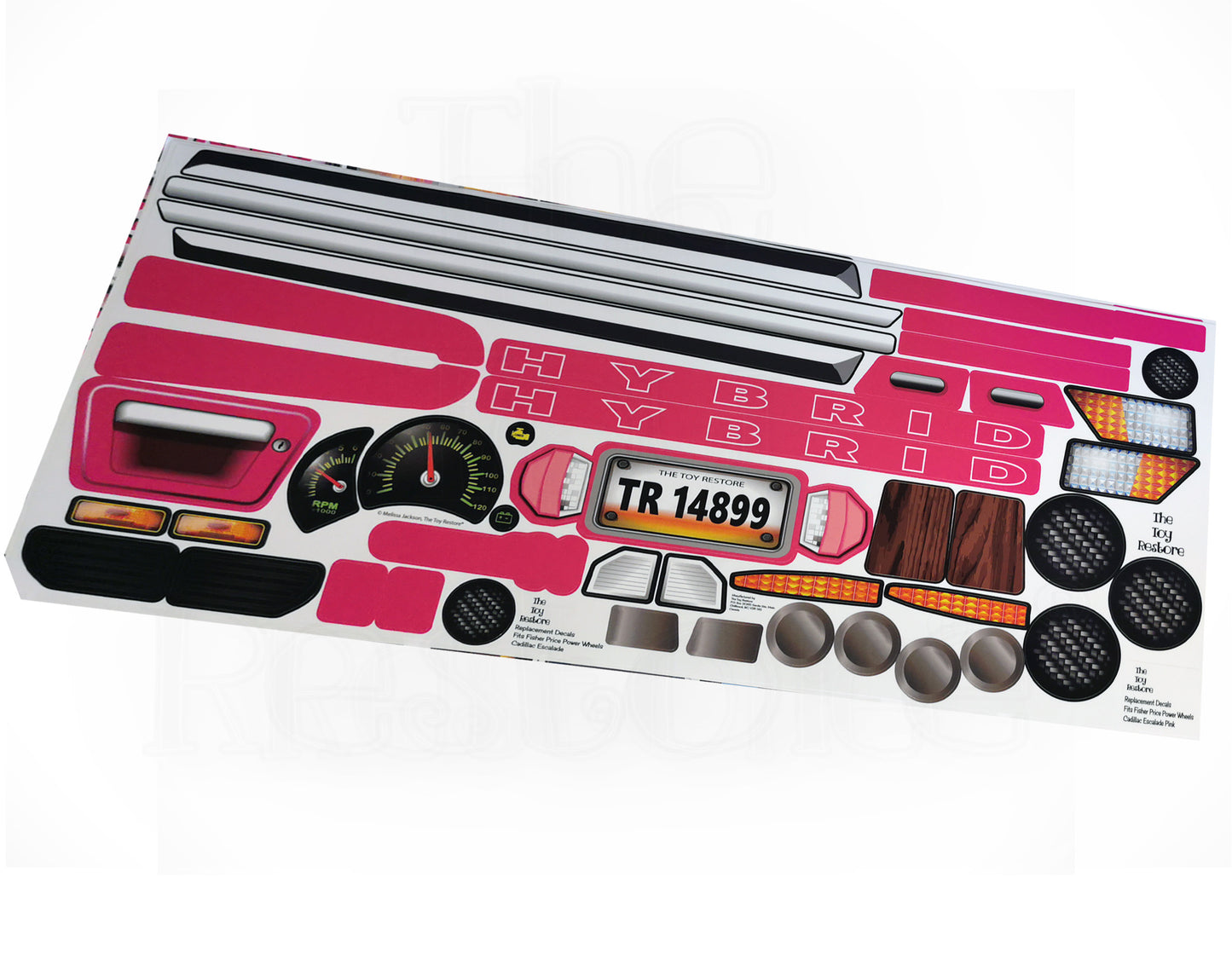 Cadillac Escalade Pink Stickers