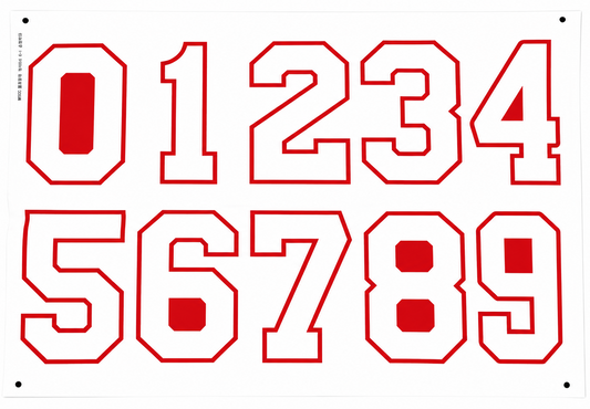 Firetruck Number Stickers *DUE SEPT IF YOU ORDER NOW