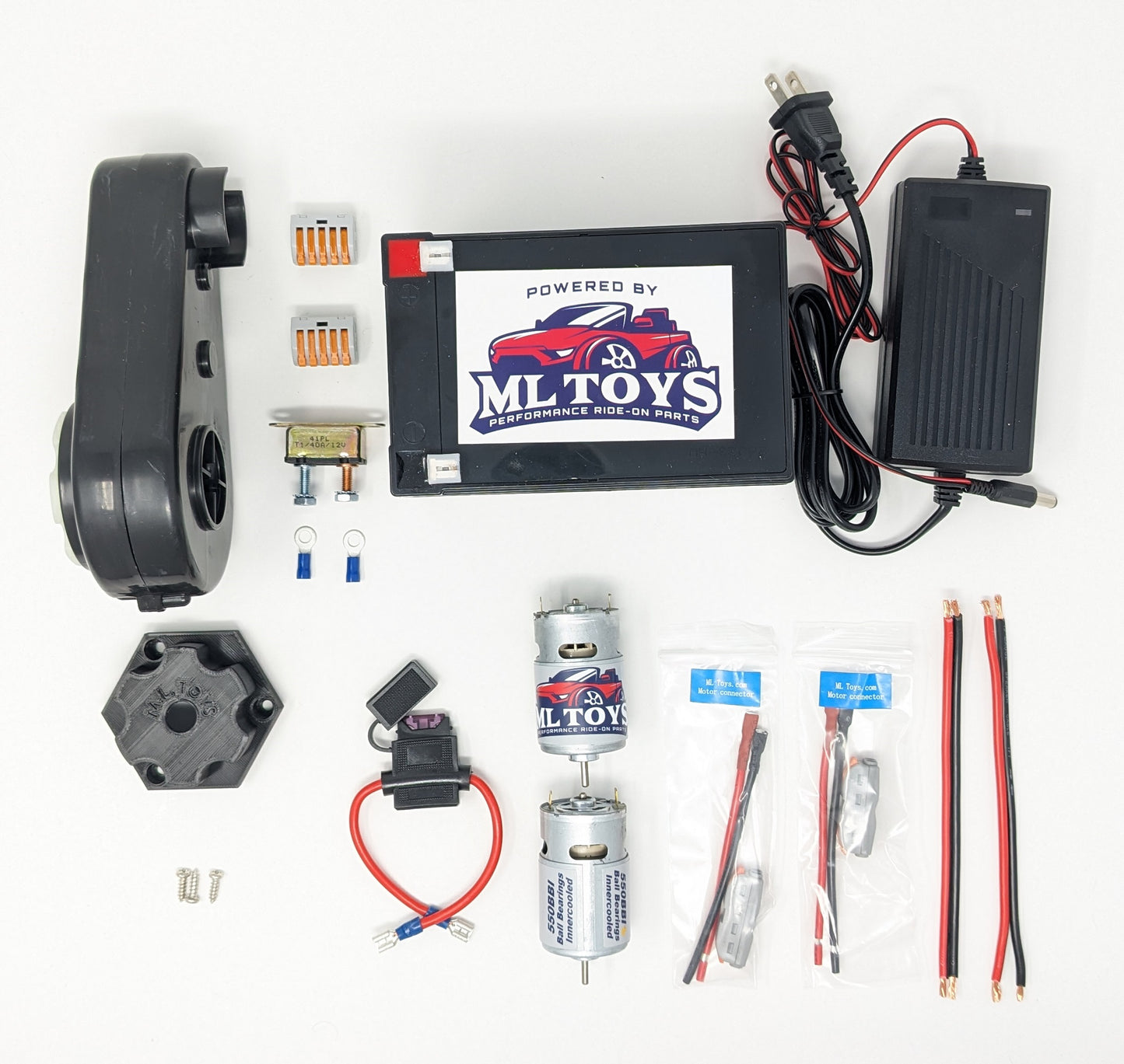 Level II 1969 Bronco Upgrade - 12v 2 Modified Motor/Gearbox Kit