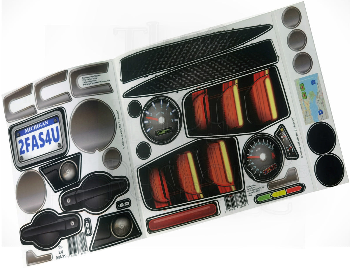 Mustang Black Stickers