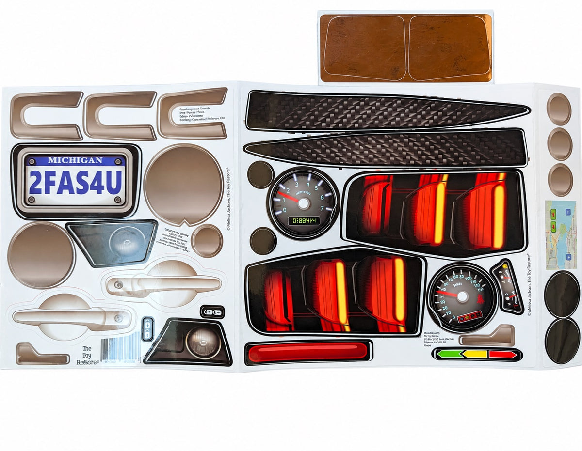 Mustang White Stickers