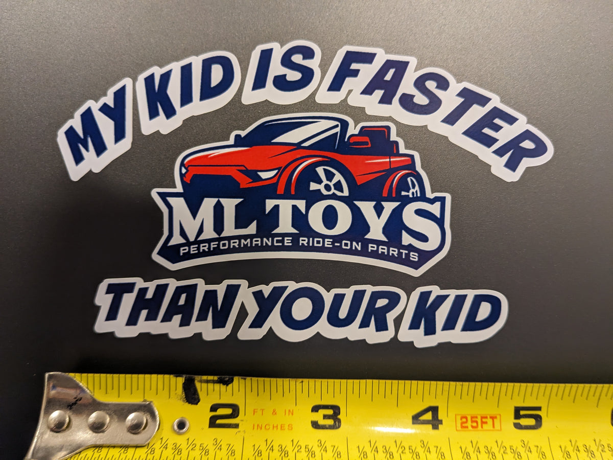 My Kid is Faster Than Your Kid Sticker