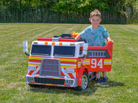 MLToys Fire Truck 12v Ride-On Vehicle