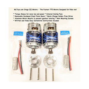 Stage III DIY Motors for Power Wheels ATV