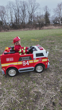 MLToys Fire Truck 12v Ride-On Vehicle