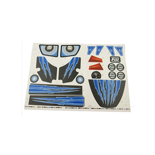 Desert Racer Blue Stickers