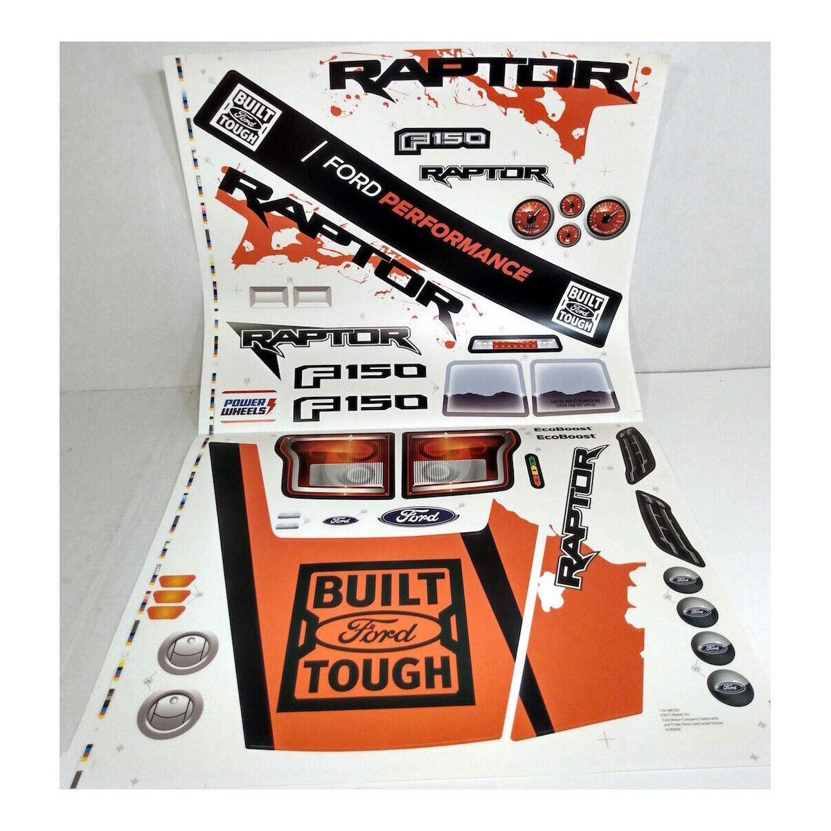 Ford F-150 Raptor Stickers - Orange