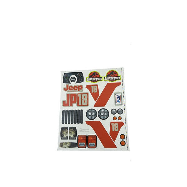 Jeep Wrangler Jurassic Park Stickers