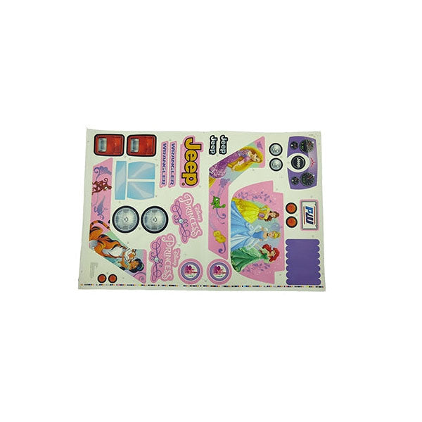 Jeep Wrangler Disney Princess Stickers