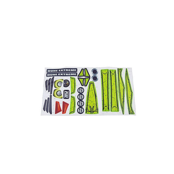 Dune Racer Extreme Green Stickers