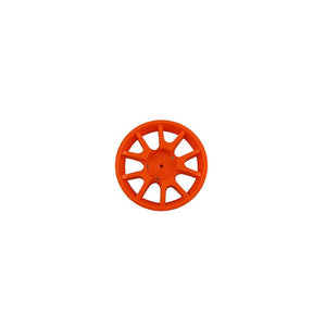 Hot Wheels Racer Front Hubcap Orange