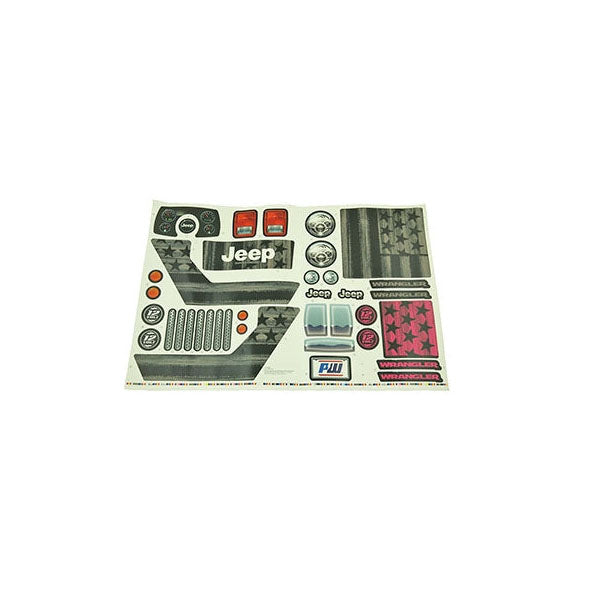 Jeep Wrangler Stars and Stripes Stickers