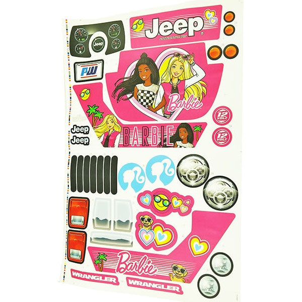 Jeep Wrangler Barbie Stickers ML Toys Store
