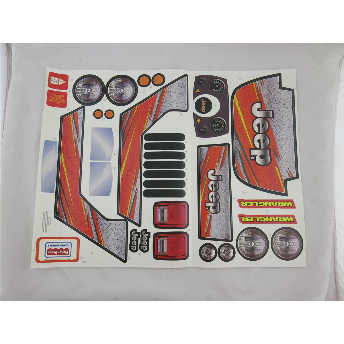 Jeep Wrangler Red Stickers