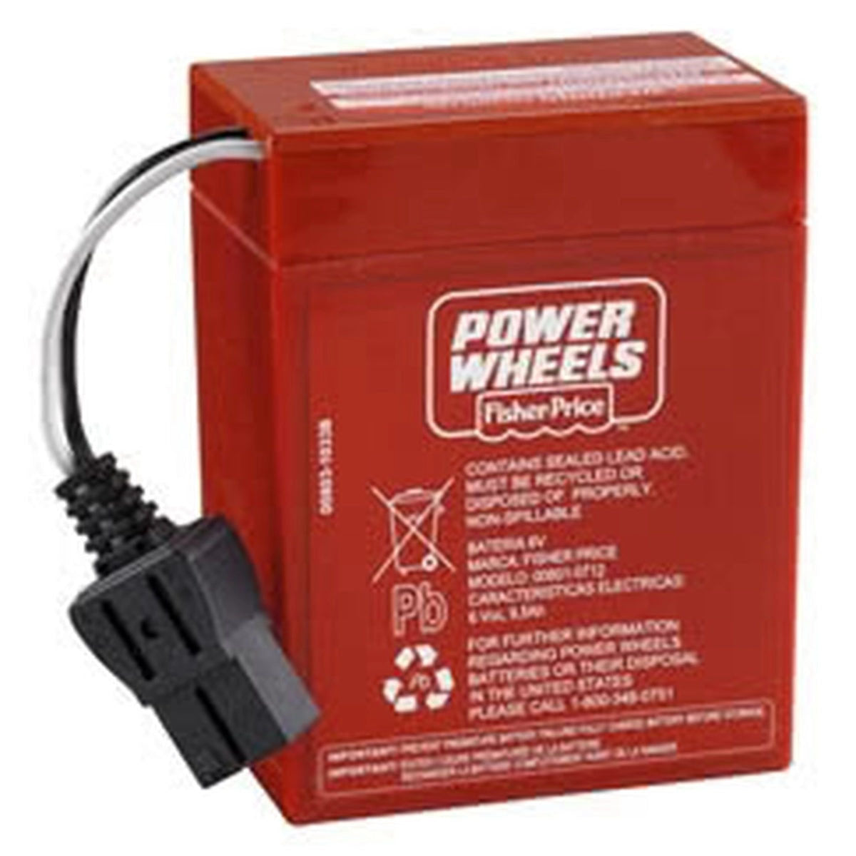 Power Wheels 6v Red Battery ML Toys Store